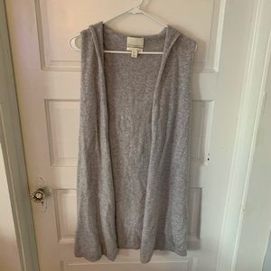 Grey Cynthia Rowley long sweater vest